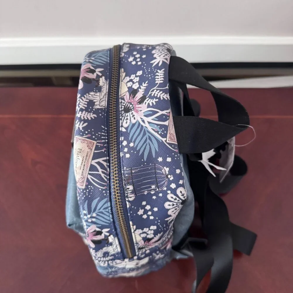 New Bioworld Blue and White Harry Potter Hedwig Mini Backpack